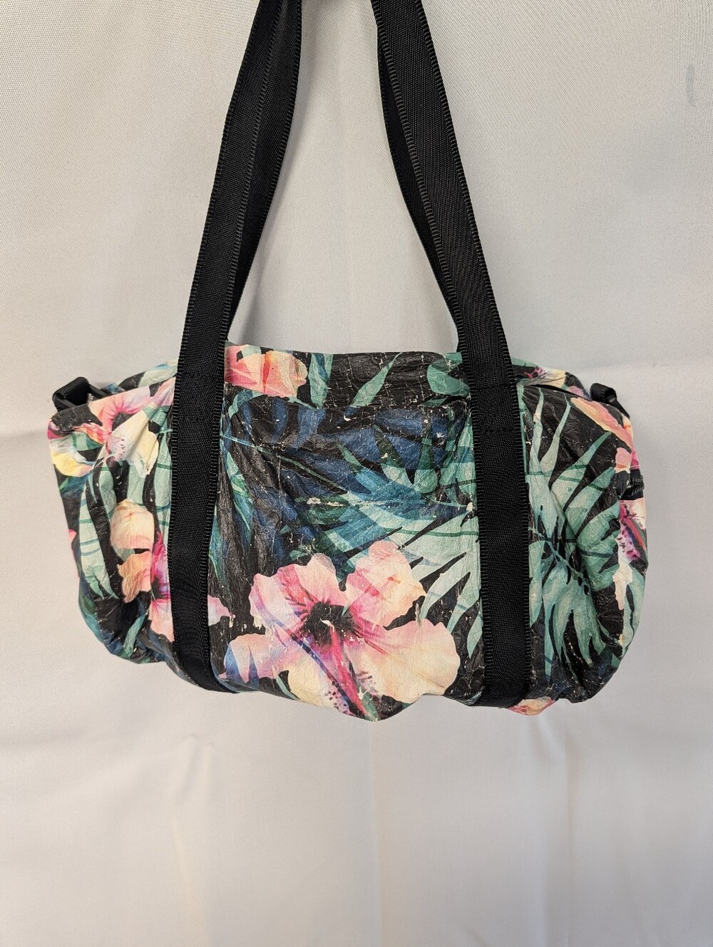 ALOHA Collection 🌺Tropical Floral Canvas Tote in Black, Pink, Green